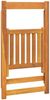 vidaXL Klappbare Gartenstühle 6 Stk. Massivholz Akazie 3104964 Bild 5