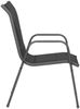 vidaXL Gartenstühle 4 Stk. Stahl und Textilene Schwarz 316821 Bild 4