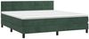 vidaXL Boxspringbett mit Matratze & LED Dunkelgrün 180x200 cm Samt 3134420 Bild 3