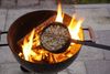Popcornpfanne für Grill Feuerkorb & Lagerfeuer BBQ Pfanne Eisen Schwarz Bild 2