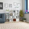 Homfa Bücherregal, Standregal mit 3 Fächern, Würfelregal, Regal weiß, 30x30x80cm Bild 2