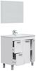 Badezimmer-Set >AKTIVA< in weiß glänzend - 80x80x45 (BxHxT) Bild 5