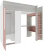 Vente-unique - NICOLAS Bett Holz, Platte PuderrosaBeige - B 110 cm x H 183,1 cm x L 205,2 cm Bild 4