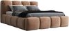 Polsterbett DONA 90x200 ohne Matratze mit Bettkasten und Lattenrost. Farbe: Tabak 3 Bild 4