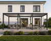 Pergola Classic 3x9 m Anthrazit | Aluminium Lamellendach freistehend Bild 2