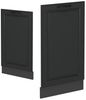 Geschirrspülblende R-Line Anthrazit Landhaus 45 cm ohne Arbeitsplatte Vicco Bild 3