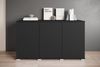OTTO home Sideboard Kenia, moderne grifflose Kommode mit 3 Türen, Breite 120 cm (1 St), Push-to-Open-Fronten, höhenverstellbaren Einlegeböden Bild 2
