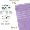 Lavea Badematte Bali, Höhe 3 mm, rutschhemmend, beidseitig nutzbar, strapazierfähig, fußbodenheizungsgeeignet, waschbar, schnell trocknend, Bio-Baumwolle, rechteckig, hochwertiger und nachhaltiger Premium Duschvorleger – saugstarke Faser Bild 3