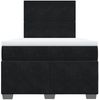 vidaXL Boxspringbett mit Matratze Schwarz 120x200 cm Samt 3290878 Bild 4