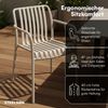 STEELSØN 'Pincoya' Gartenstuhl, taupe, Kunststoff, wetterfest und UV-beständig, Balkonstuhl stapelbar, bis 120 kg belastbar, 4er Set Bild 4
