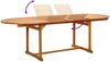 vidaXL 9-tlg. Garten-Essgruppe Massivholz Akazie und Textilene 3279319 Bild 5