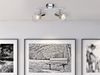 LED Deckenstrahler 2-flammig, Gitter Silber Chrom Industrial, Breite 25,5cm Bild 5