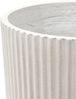 Linea Betontopf mit geriffelter Oberfläche Ø 37 cm, Höhe 30 cm weiß Bild 2