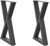 vidaXL Esstisch Beine 2 Stk. Anthrazit 50x(72-73,3) cm Stahl 4012718 Bild 2