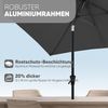 Sekey Sonnenschirm Rechteckig mit Kurbel Gartenschirm Groß Marktschirm UV Schutz, LxB: 300,00x200 cm, Sonnenschirm 300 x 200 Aluminium Marktschirm, 30° knickbar, für Garten Bild 2