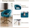 WAHSON OFFICE CHAIRS Bürostuhl aus Chenille, ergonomisch Drehstuhl mit Rollen Bild 3