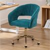 WAHSON OFFICE CHAIRS Bürostuhl aus Chenille, ergonomisch Drehstuhl mit Rollen Bild 5