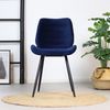 Bronx71 Esszimmerstuhl Samt Toby modern blau - 4er Set Bild 3