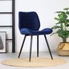 Bronx71 Esszimmerstuhl Samt Toby modern blau - 4er Set Bild 2
