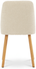 GOEURVANT 421 Esszimmerstühle 6er-Set, Chenille - Creme Bild 5