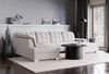 Selsey 'Jamaal' Wohnlandschaft mit Schlaffunktion und Stauraum rechtsseitig, creme Bild 3