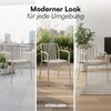 STEELSØN 'Pincoya' Gartenstuhl, taupe, Kunststoff, wetterfest und UV-beständig, Balkonstuhl stapelbar, bis 120 kg belastbar, 6er Set Bild 5