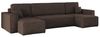 Kaiser Möbel Ecksofa mit schlaffunktion und bettkasten, Couch U-form BEST stoff Poso, Schlaffunktion, Bettzeugaufbewahrung, universal Bild 4