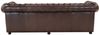 Viersitzer-Sofa Chesterfield Liverpool aus echtem Rindsleder Braun Bild 4
