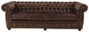 Viersitzer-Sofa Chesterfield Liverpool aus echtem Rindsleder Braun Bild 2