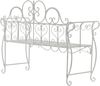 CLP 'Minna' Gartenbank, lackiertes Eisen, antik weiß, 94 x 46 x 128 cm Bild 4