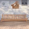 CLP Schaukelbank Farm Teakholz wetterfest mit Befestigungsmaterial,teak 240 cm Bild 2