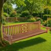 CLP Schaukelbank Farm Teakholz wetterfest mit Befestigungsmaterial,teak 240 cm Bild 3
