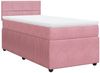 vidaXL Boxspringbett mit Matratze Rosa 100x200 cm Samt 3289967 Bild 3