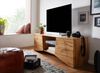 Lowboard Holz Eiche-Dekor 160 x 50 x 40 cm TV-Kommode mit zwei Türen, Design TV-Schrank Hoch, Fernsehtisch Fernsehschrank Modern, Fernsehkommode Wohnzimmer Bild 3