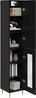 vidaXL Highboard 2 pcs Schwarz Eichen-Optik Holzwerkstoff 3416119 Bild 3