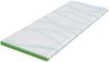 vidaXL Matratzenauflage Weiß und Grün 80 x 200 cm Jacquard Stoff 4106144 Bild 4