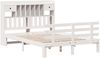 vidaXL Massivholzbett mit Regal ohne Matratze Weiß 160x200 cm Kiefer 3322801 Bild 3