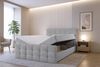 AX LIVING Bett mit Bettkasten 160x200 cm Argentaro graues Boxspringbett Bild 2
