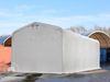 TOOLPORT Standsicheres Lagerzelt 5x10 m Weidezelt PVC Plane 850 N grau 100% Wasserdicht Bild 2