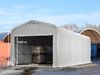 TOOLPORT Standsicheres Lagerzelt 5x10 m Weidezelt PVC Plane 850 N grau 100% Wasserdicht Bild 1