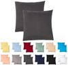 Livessa 2er Set Kissenbezug 40x40 aus%100 Baumwolle Jersey Stoff - Verdeckter Reißverschluss, Kopfkissenbezug 40x40 cm, Kissenhülle, Ultra weich und atmungsaktiv, Oeko-Tex Zertifiziert Bild 5