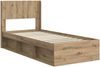vidaXL Bettgestell mit Stauraum und Kopfteil Artisan-Eiche 75x190 cm 3414274 Bild 4