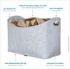 RUBBERNECK premium Filz Kaminholztasche XL hellgrau Tasche Holz Kaminholz Bild 2