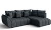 AX LIVING Kayseri Eckschlafcouch mit Bettkasten 268 cm grau Bild 2