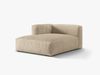 Micadoni Recamiere Martina 1-Sitzer Links Samt Helles Beige Bild 2