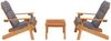 vidaXL 3-tlg. Garten-Lounge-Set Adirondack Massivholz Akazie 3152135 Bild 3