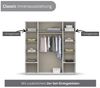 Rauch Möbel 'Voyager' Kleiderschrank, Holz, Grau Metallic | Eiche Artisan, Zubehör Classic, Breite 187 cm | mit Schubladen Bild 4