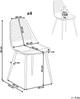 Esszimmerstuhl 4er Set MONTELLO Beige Bild 2