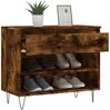 vidaXL Schuhregal Räuchereiche 70x36x60 cm Holzwerkstoff 831441 Bild 4