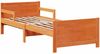 vidaXL Bettrahmen mit Kopfteil Wachsbraun 80 x 200 cm Holzwerkstoff 877211 Bild 4